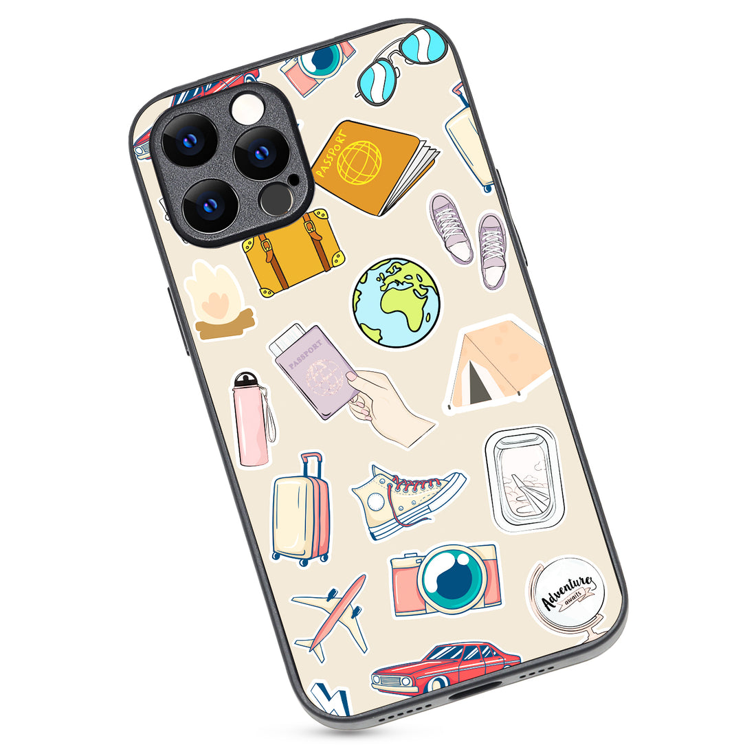 Travel Doodle iPhone 12 Pro Max Case