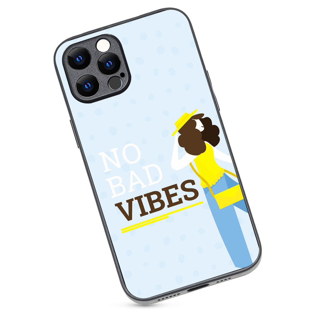 No Bad Vibes Motivational Quotes iPhone 12 Pro Max Case