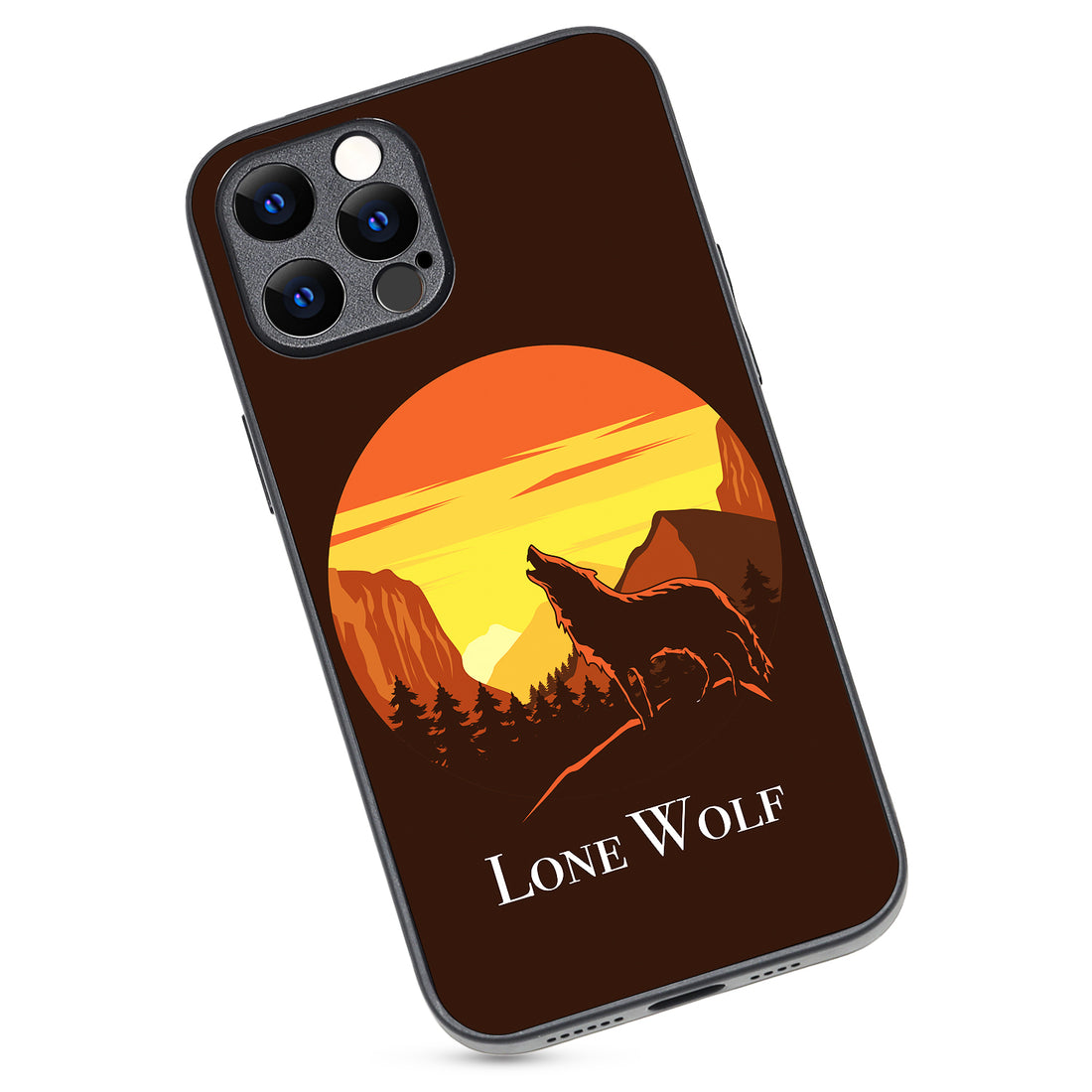 Lone Wolf Cartoon iPhone 12 Pro Max Case