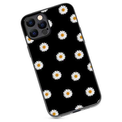 White Sunflower Floral iPhone 12 Pro Max Case