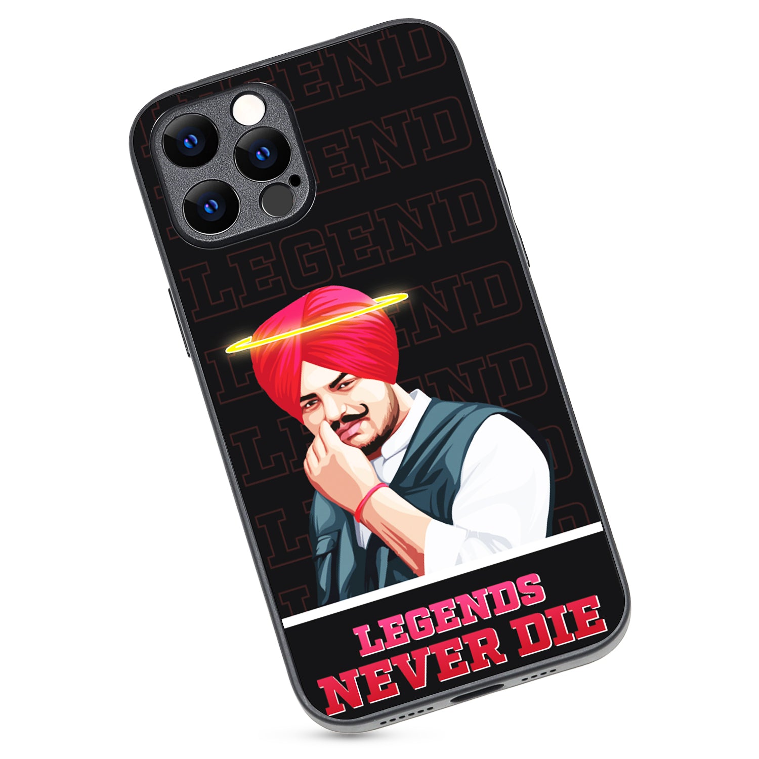 Legend Never Die Black Sidhu Moosewala iPhone 12 Pro Max Case