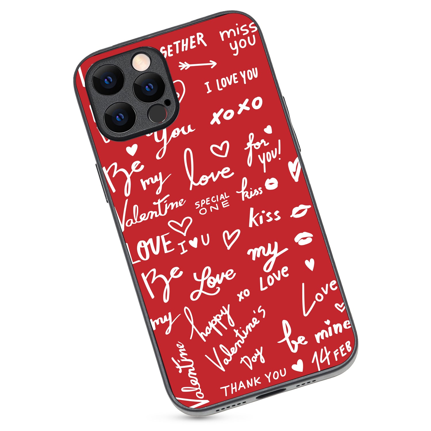 Red Love Couple iPhone 12 Pro Max Case