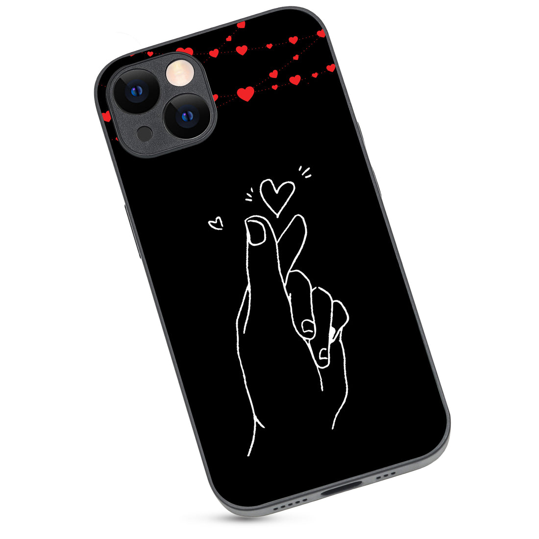 Click Heart Boy Couple iPhone 13 Case