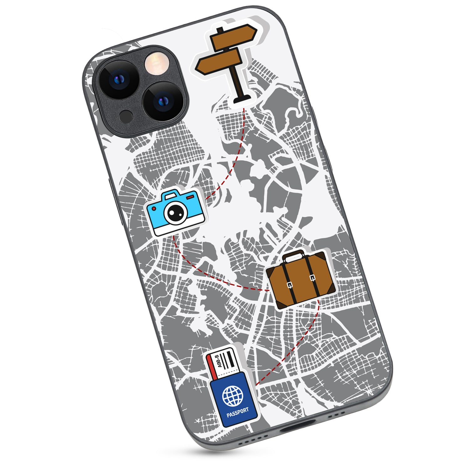 Journey Start To End Travel iPhone 13 Case