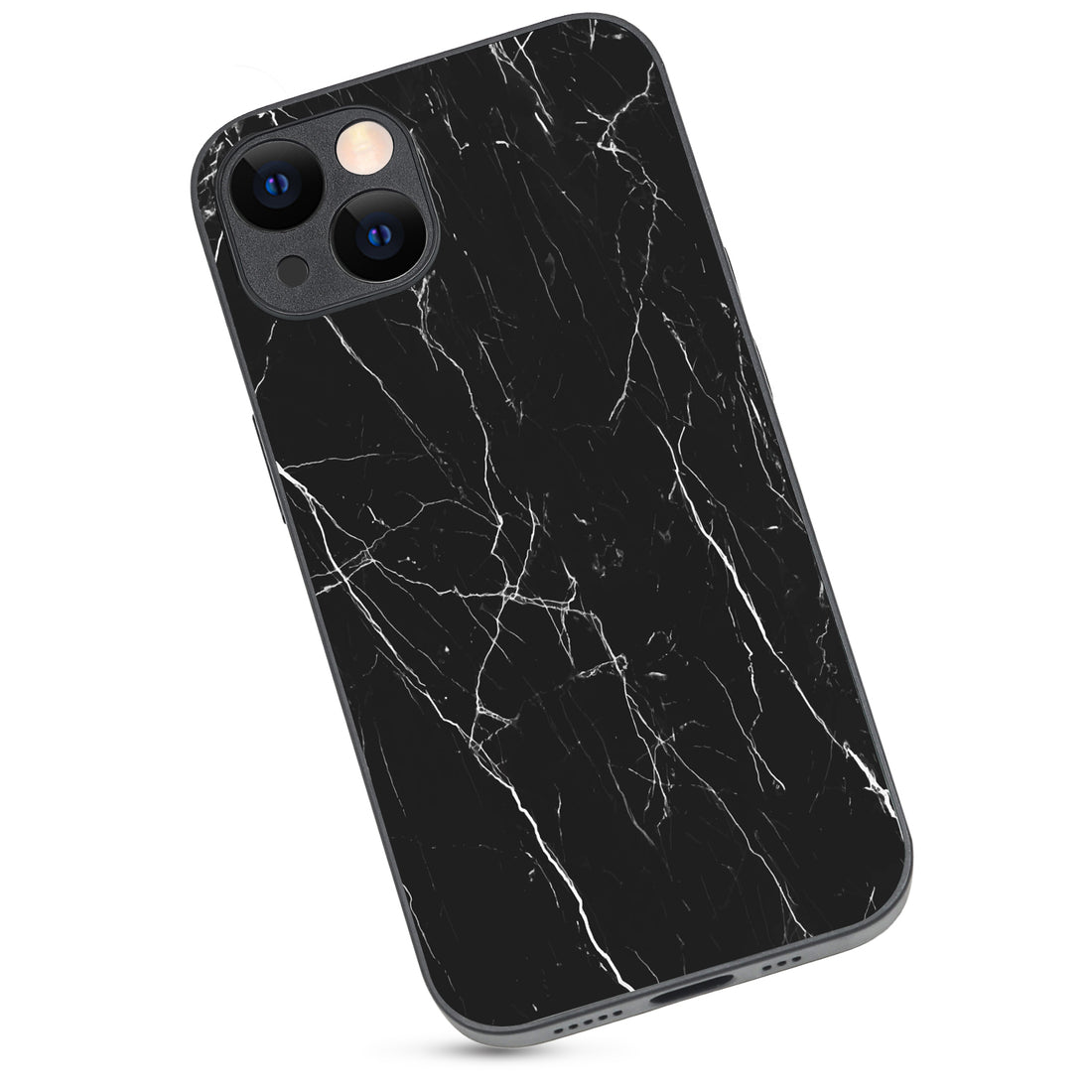 Black Tile Marble iPhone 13 Case