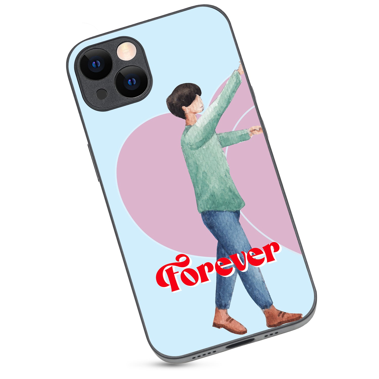 Forever Love Boy Couple iPhone 13 Case