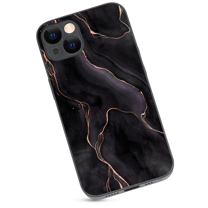Black Pink Line Marble iPhone 13 Case
