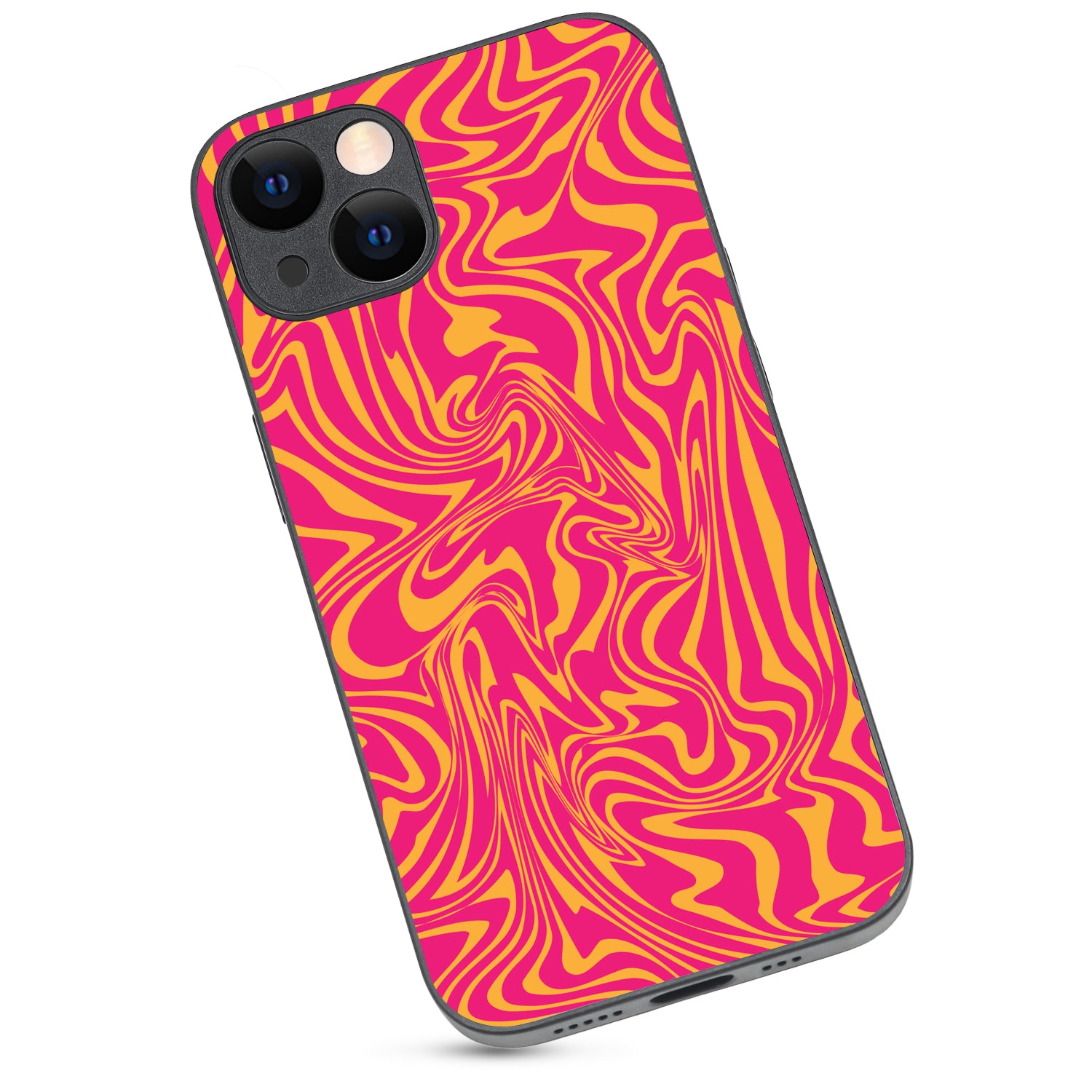 Yellow Pink Optical Illusion iPhone 13 Case
