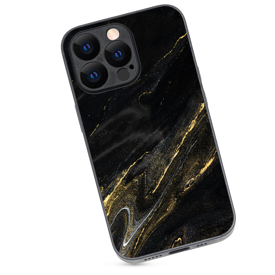 Black Golden Marble iPhone 13 Pro Case