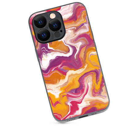Yellow Purple Marble iPhone 13 Pro Case