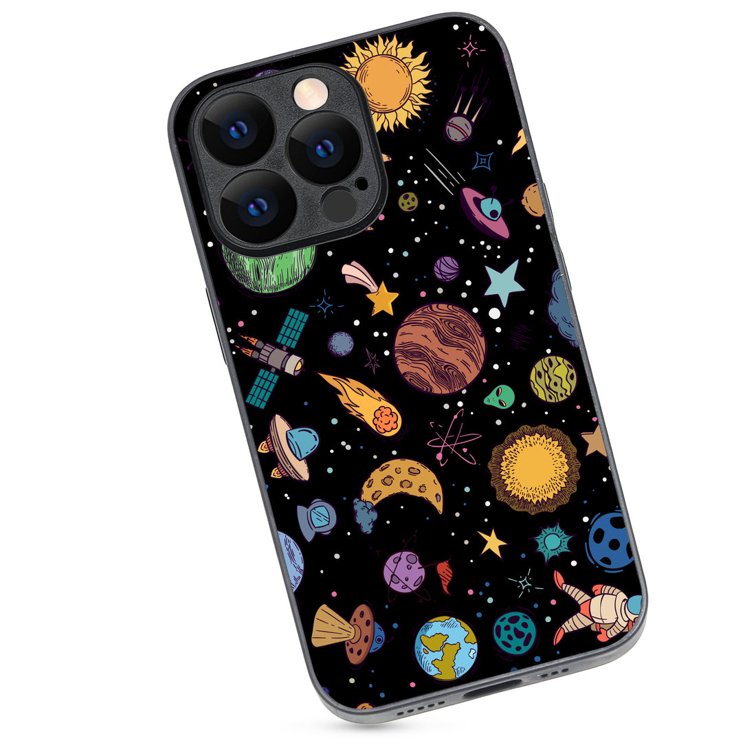 Space Doodle iPhone 13 Pro Case