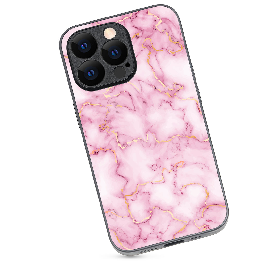 Pink Golden Marble iPhone 13 Pro Case