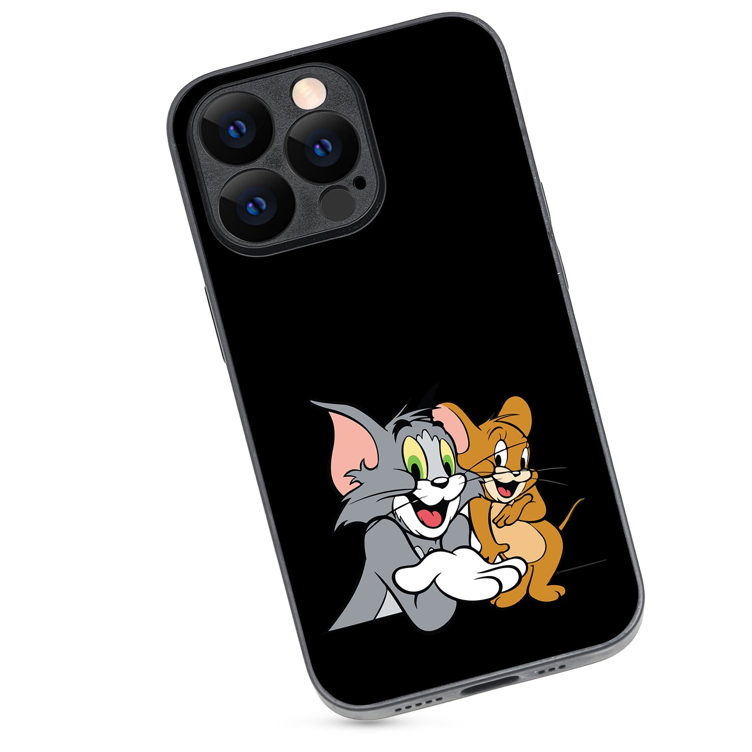 Tom &amp; Jerry Black Cartoon iPhone 13 Pro Case