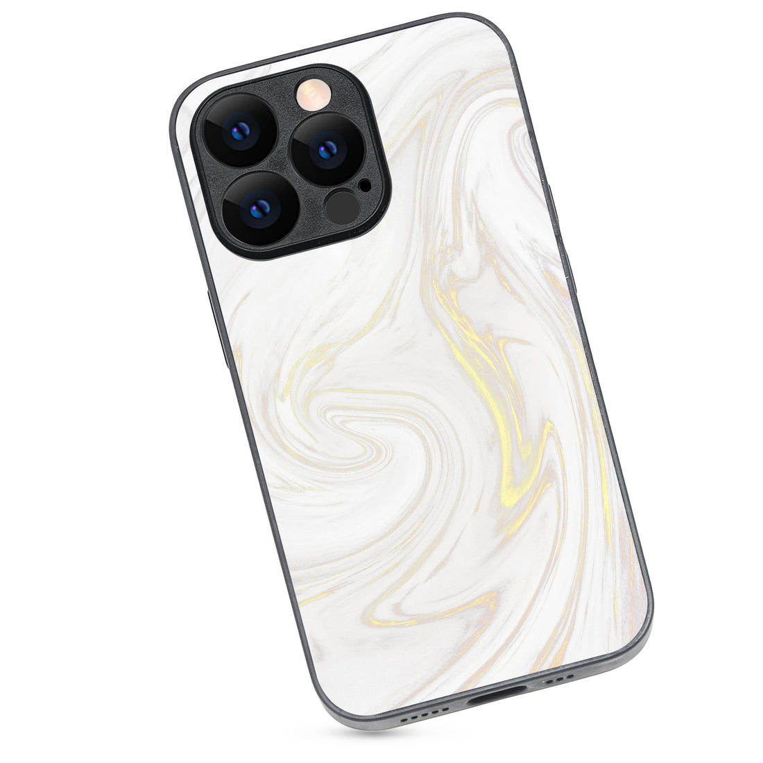 White Golden Marble iPhone 13 Pro Case