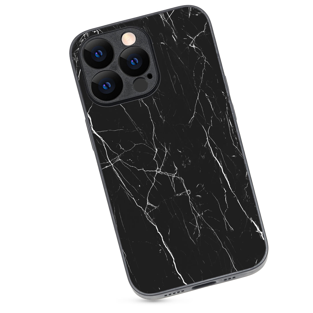 Black Tile Marble iPhone 13 Pro Case