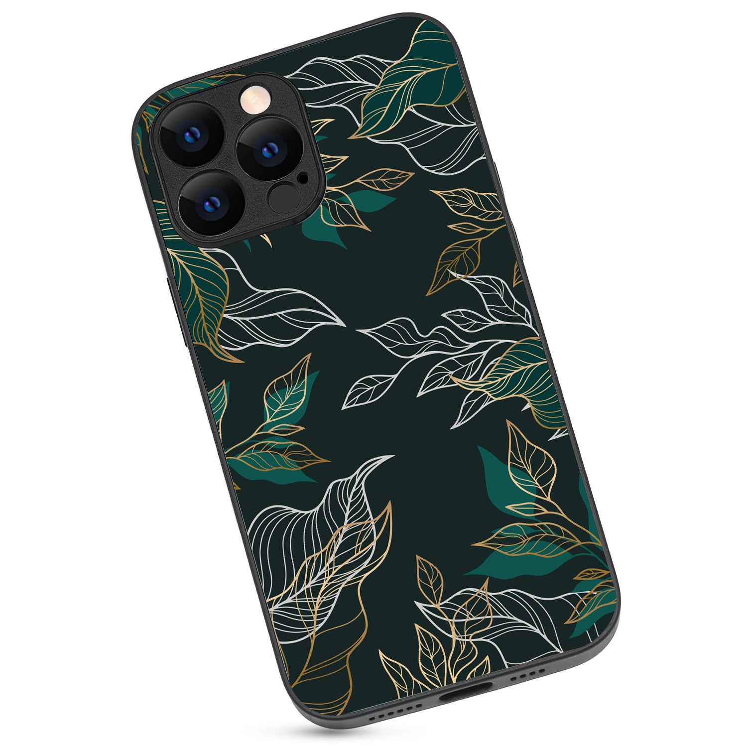 Green Floral iPhone 13 Pro Max Case