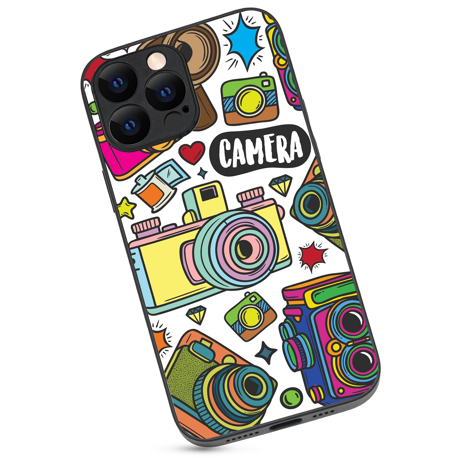 Photography Doodle iPhone 13 Pro Max Case