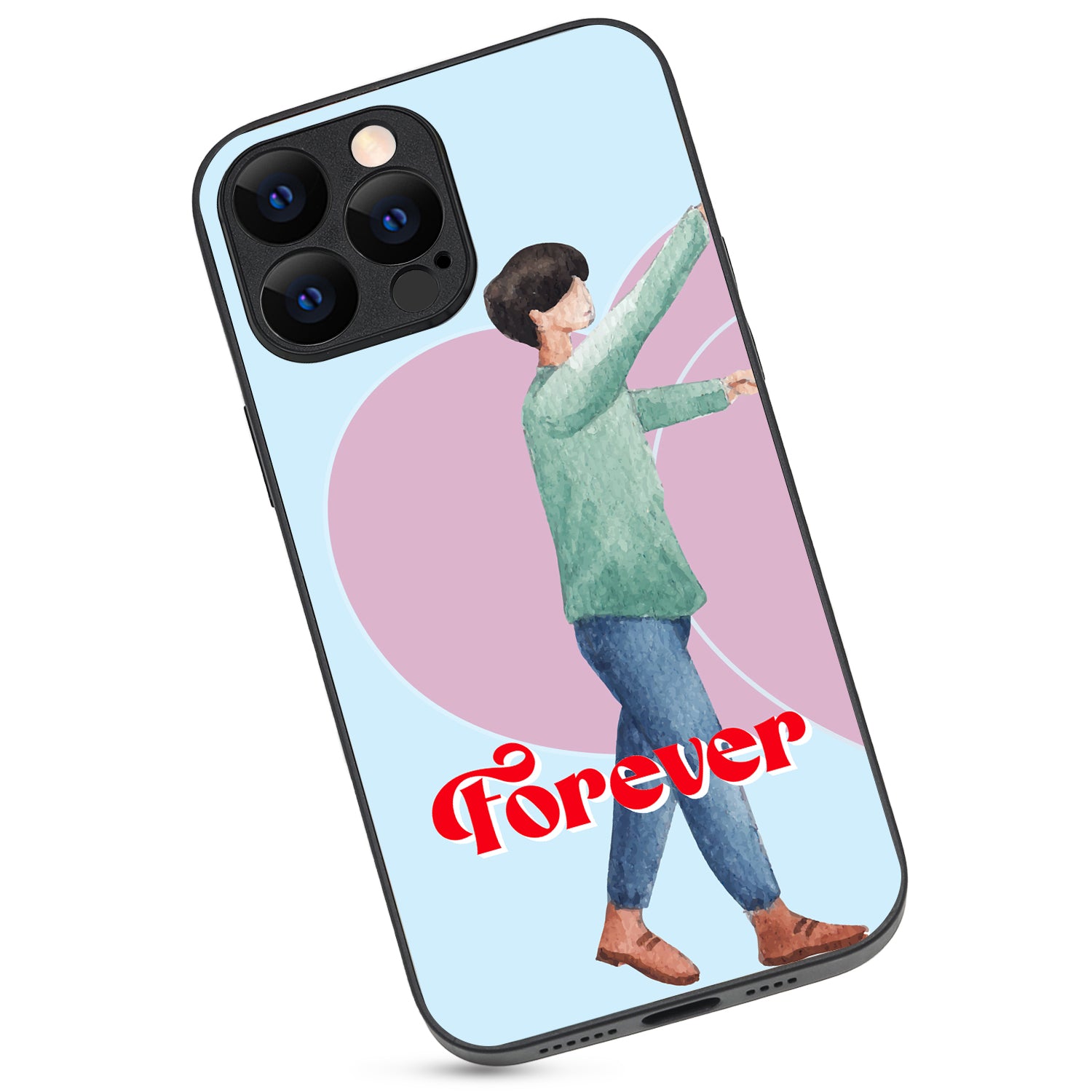 Forever Love Boy Couple iPhone 13 Pro Max Case