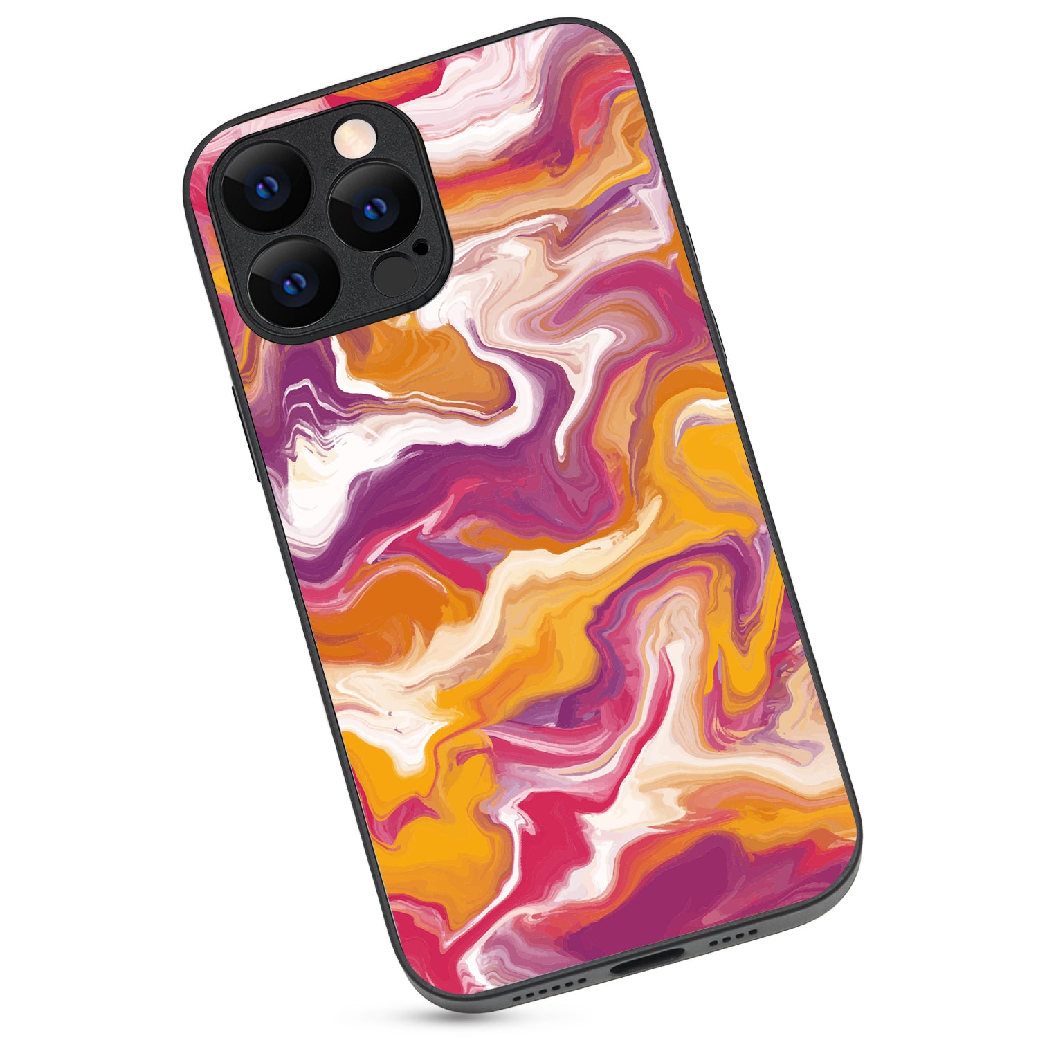 Yellow Purple Marble iPhone 13 Pro Max Case