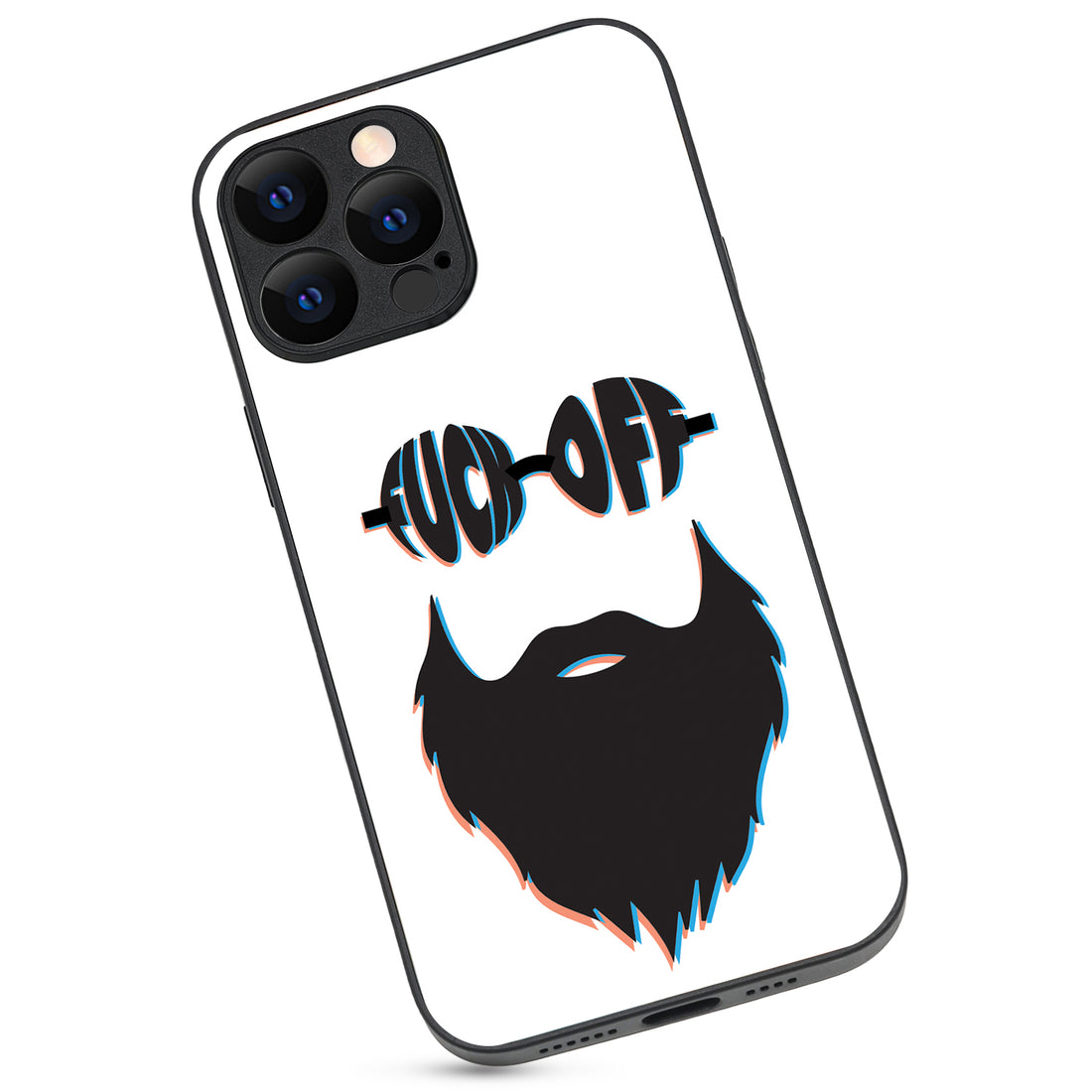 Beard White Masculine iPhone 13 Pro Max Case