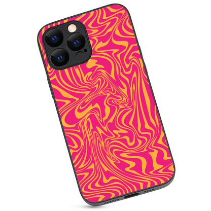 Yellow Pink Optical Illusion iPhone 13 Pro Max Case