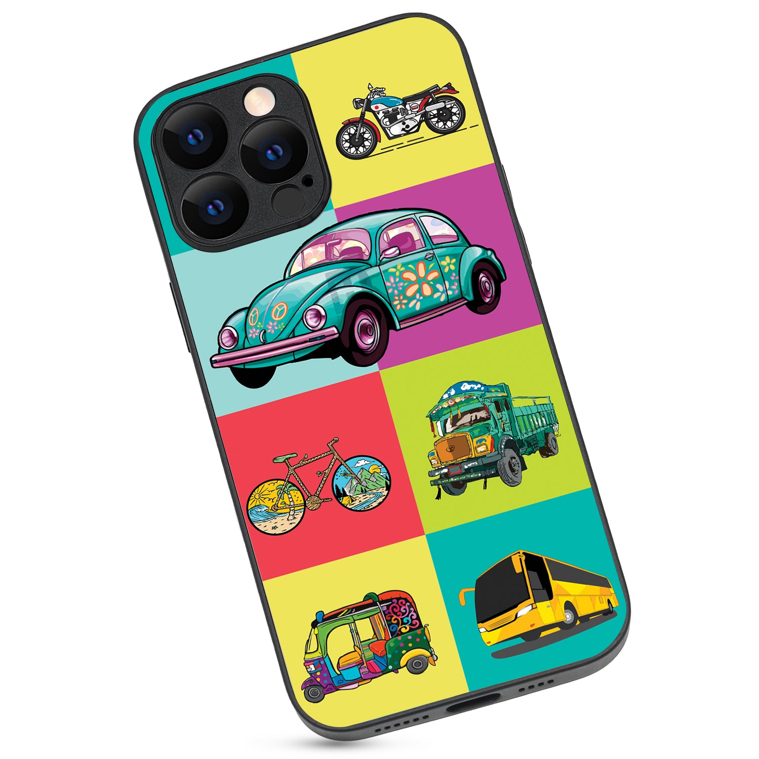 Transport Doodle iPhone 13 Pro Max Case