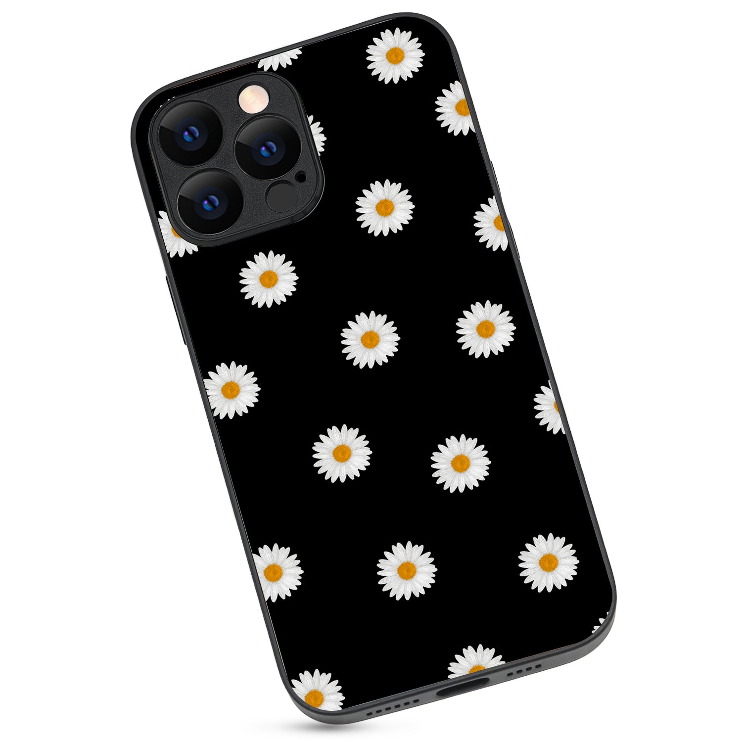 White Sunflower Floral iPhone 13 Pro Max Case