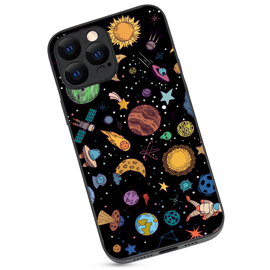 Space Doodle iPhone 13 Pro Max Case