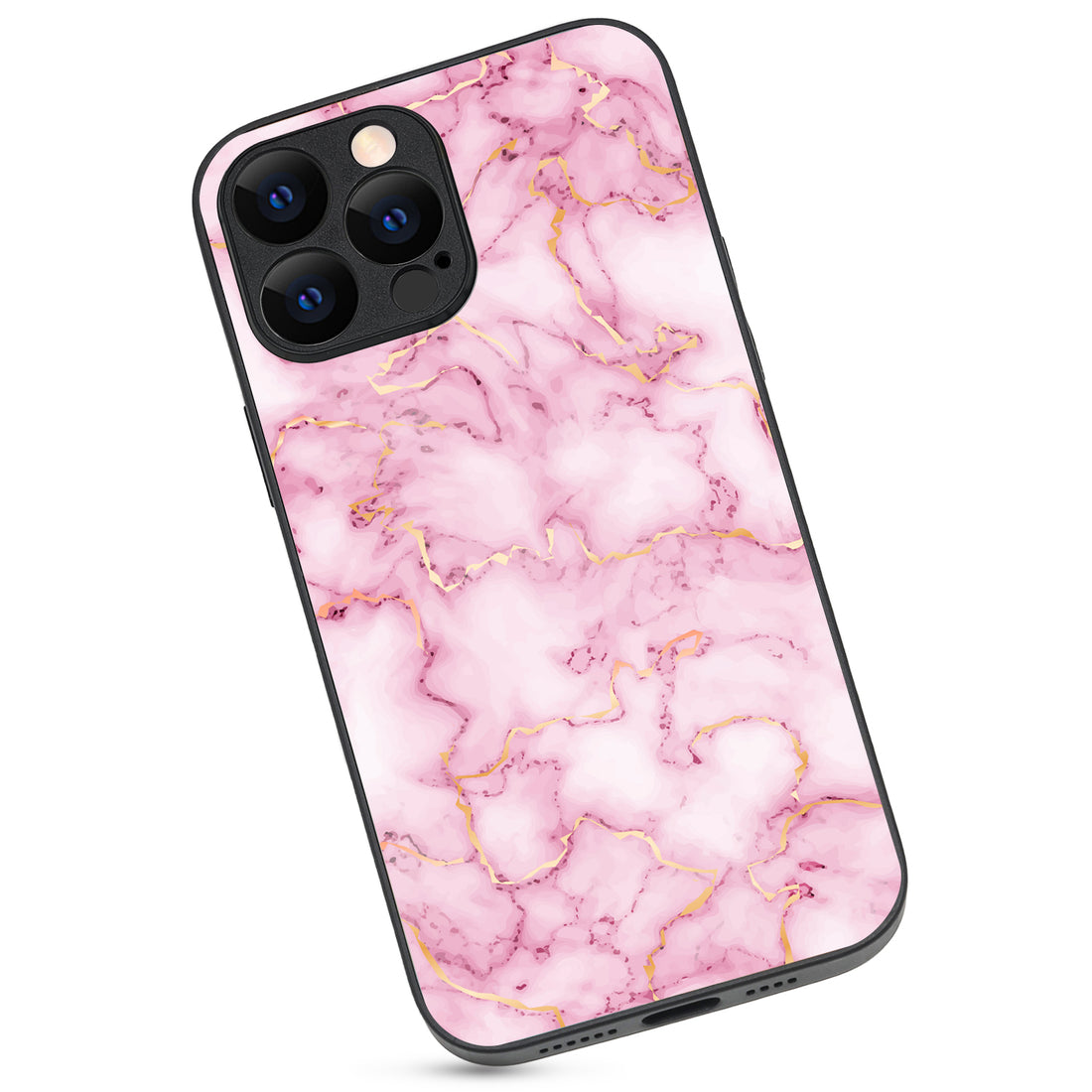 Pink Golden Marble iPhone 13 Pro Max Case