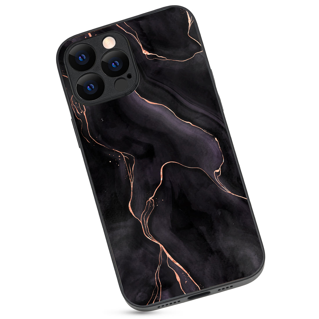 Black Pink Line Marble iPhone 13 Pro Max Case