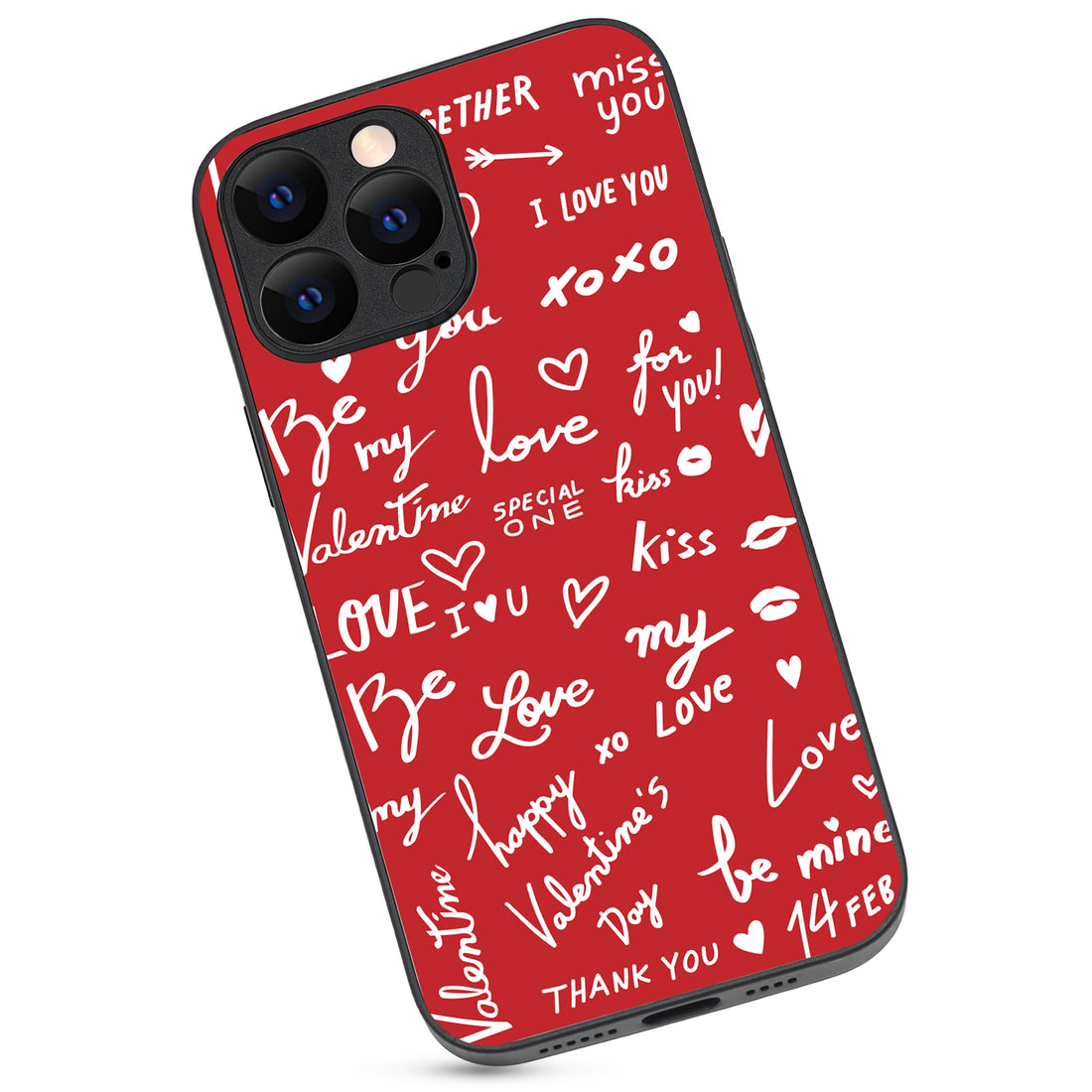 Red Love Couple iPhone 13 Pro Max Case