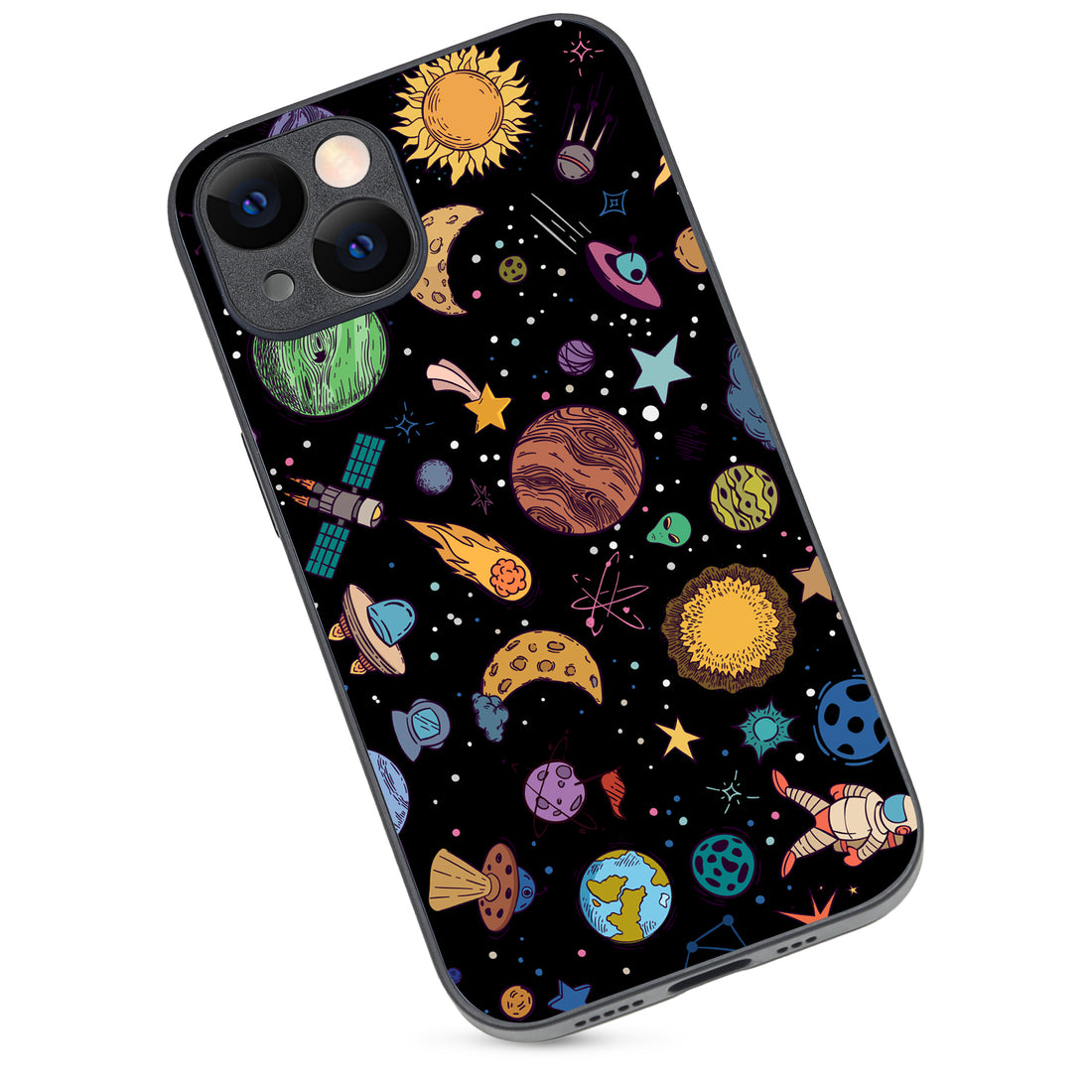 Space Doodle iPhone 14 Case