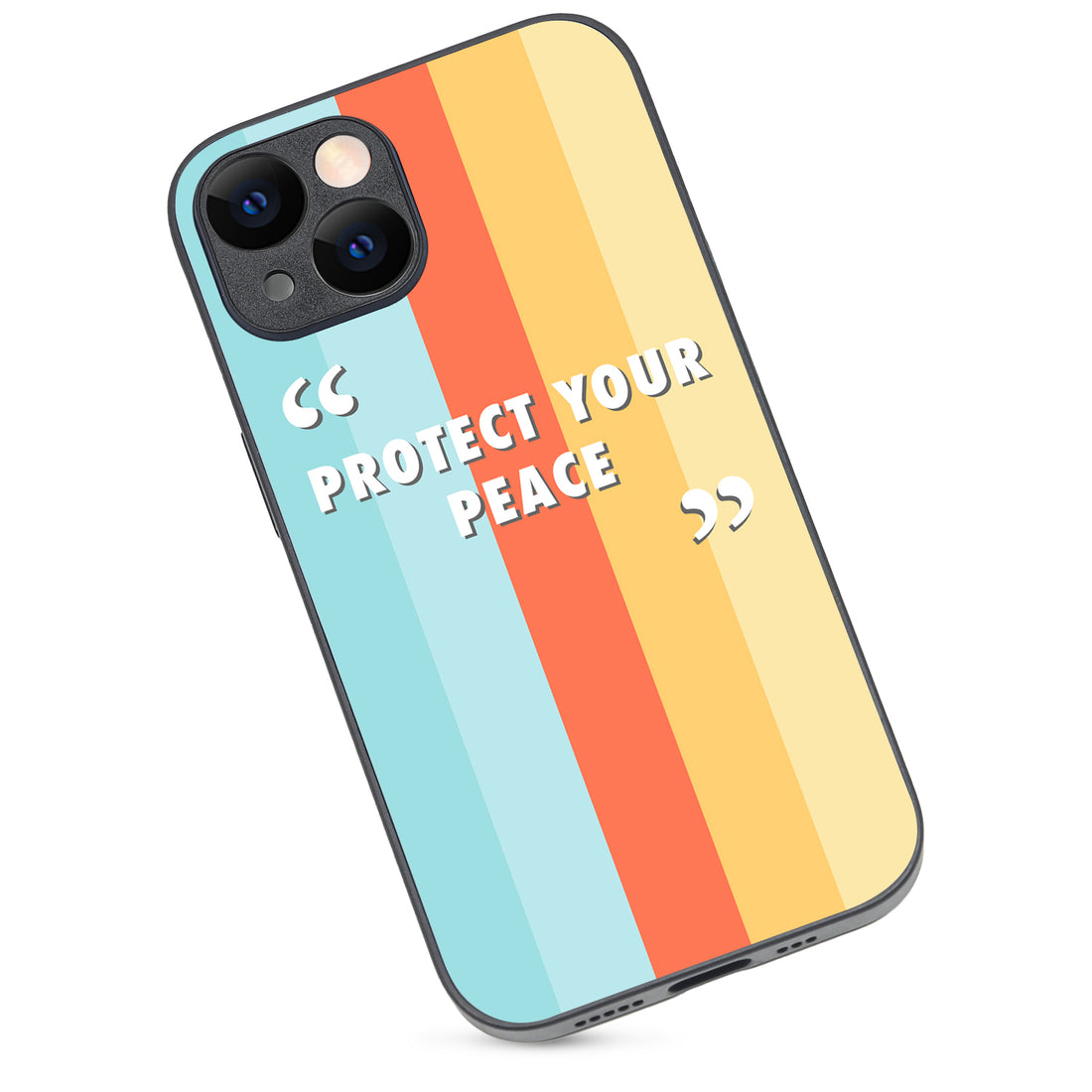 Protect your peace Motivational Quotes iPhone 14 Case