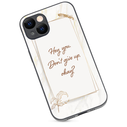 Hey You Motivational Quotes iPhone 14 Case