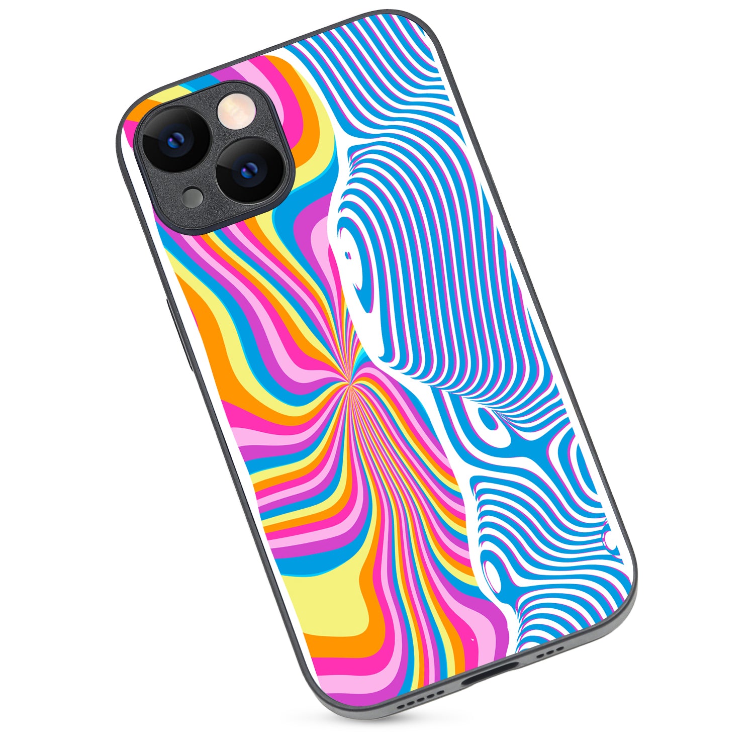Rainbow Optical Illusion iPhone 14 Case