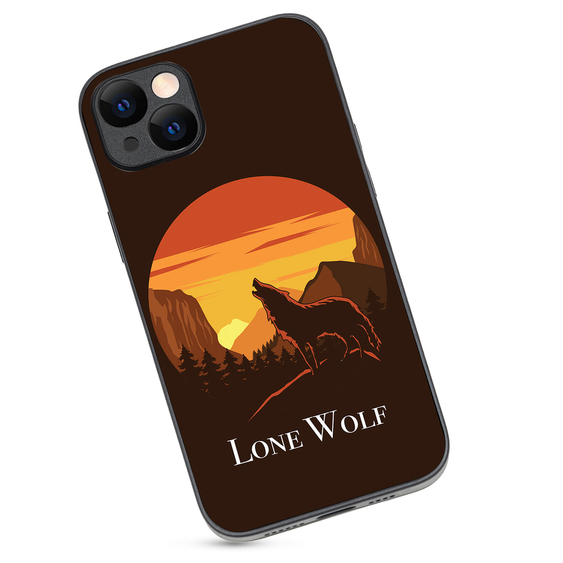 Lone Wolf Cartoon iPhone 14 Plus Case