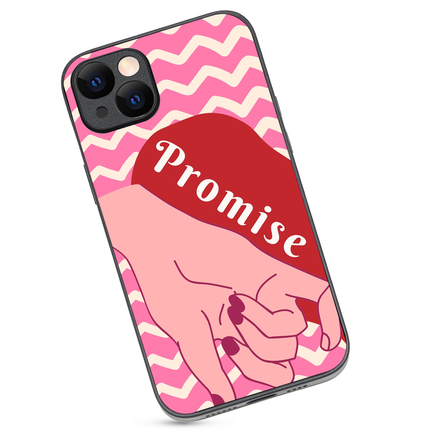 Promise Forever Girl Couple iPhone 14 Plus Case