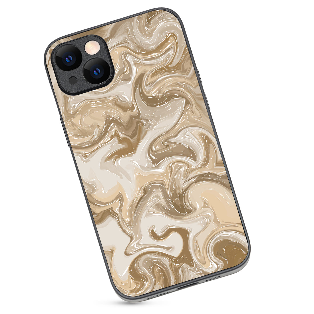 Brown Marble iPhone 14 Plus Case
