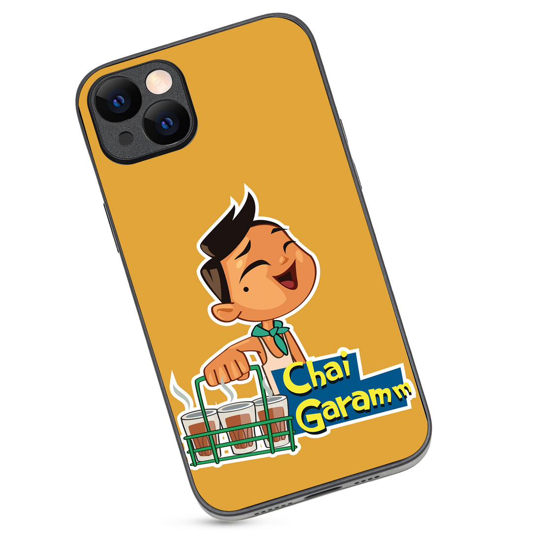 Chai Garam Cartoon iPhone 14 Plus Case