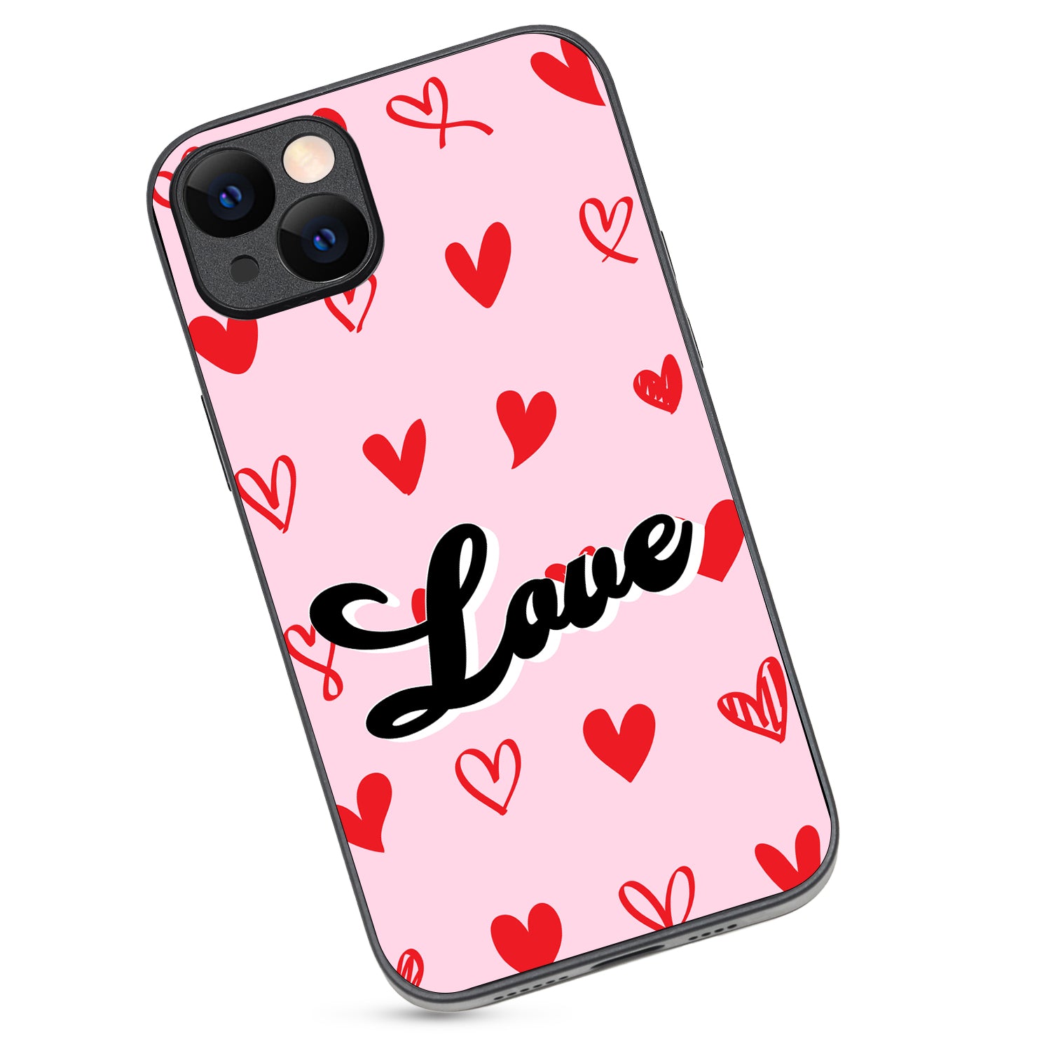 Heart Love Couple iPhone 14 Plus Case