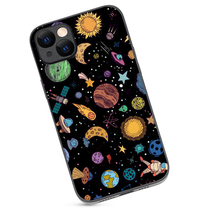 Space Doodle iPhone 14 Plus Case
