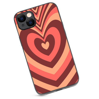Red Heart Optical Illusion iPhone 14 Plus Case