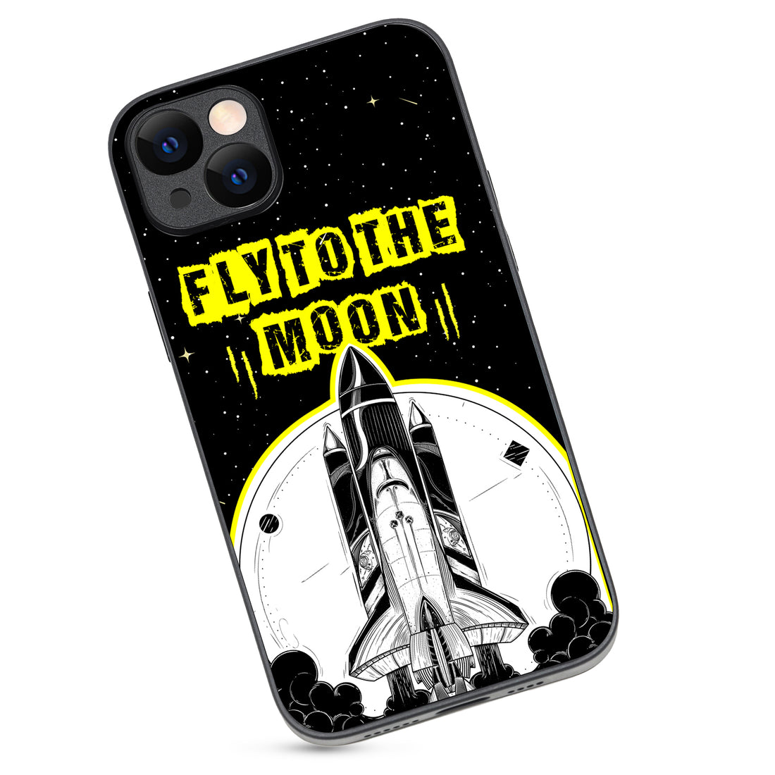 Fly To The Moon Space iPhone 14 Plus Case