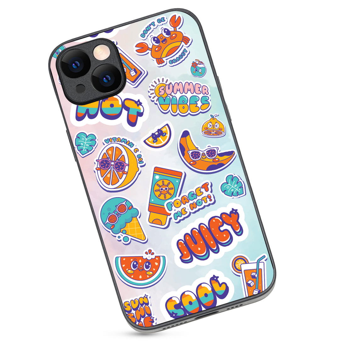 Summer Feel Doodle iPhone 14 Plus Case