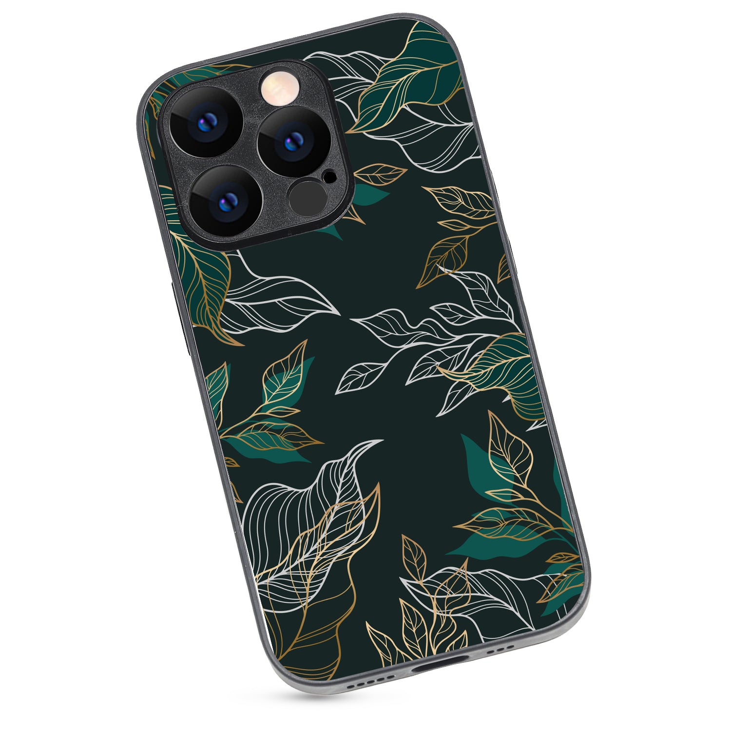 Green Floral iPhone 14 Pro Case