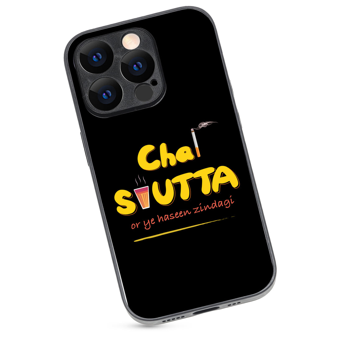 Chai-Sutta Motivational Quotes iPhone 14 Pro Case