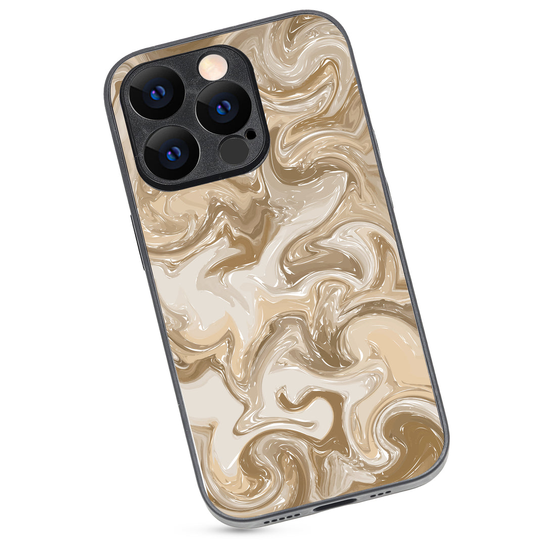 Brown Marble iPhone 14 Pro Case