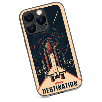 Moon Destination Space iPhone 14 Pro Case