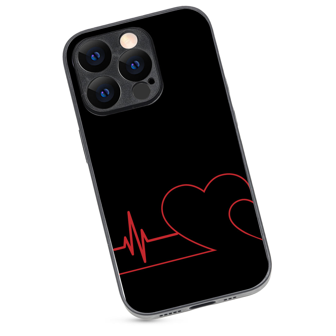 Two Heart Beat Couple iPhone 14 Pro Case