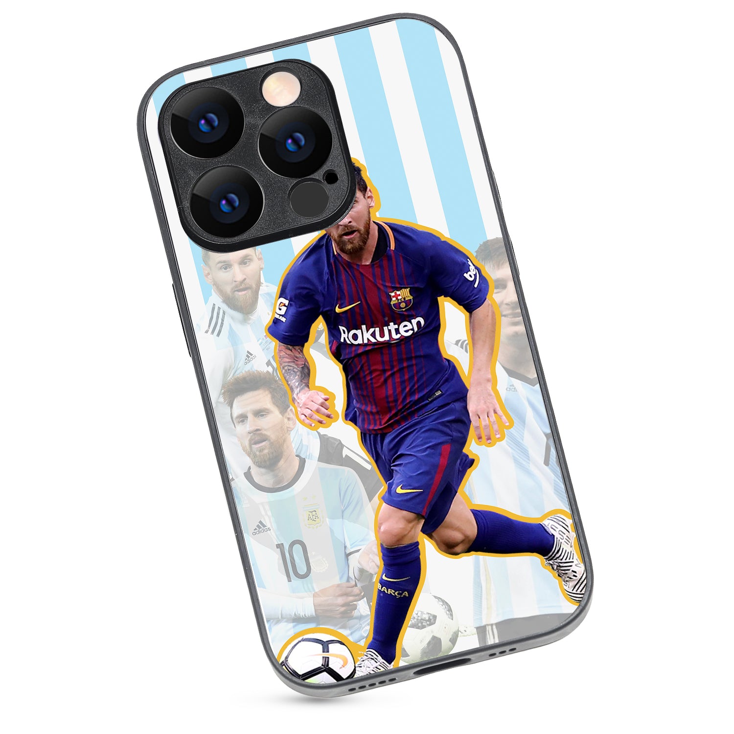 Messi Collage Sports iPhone 14 Pro Case